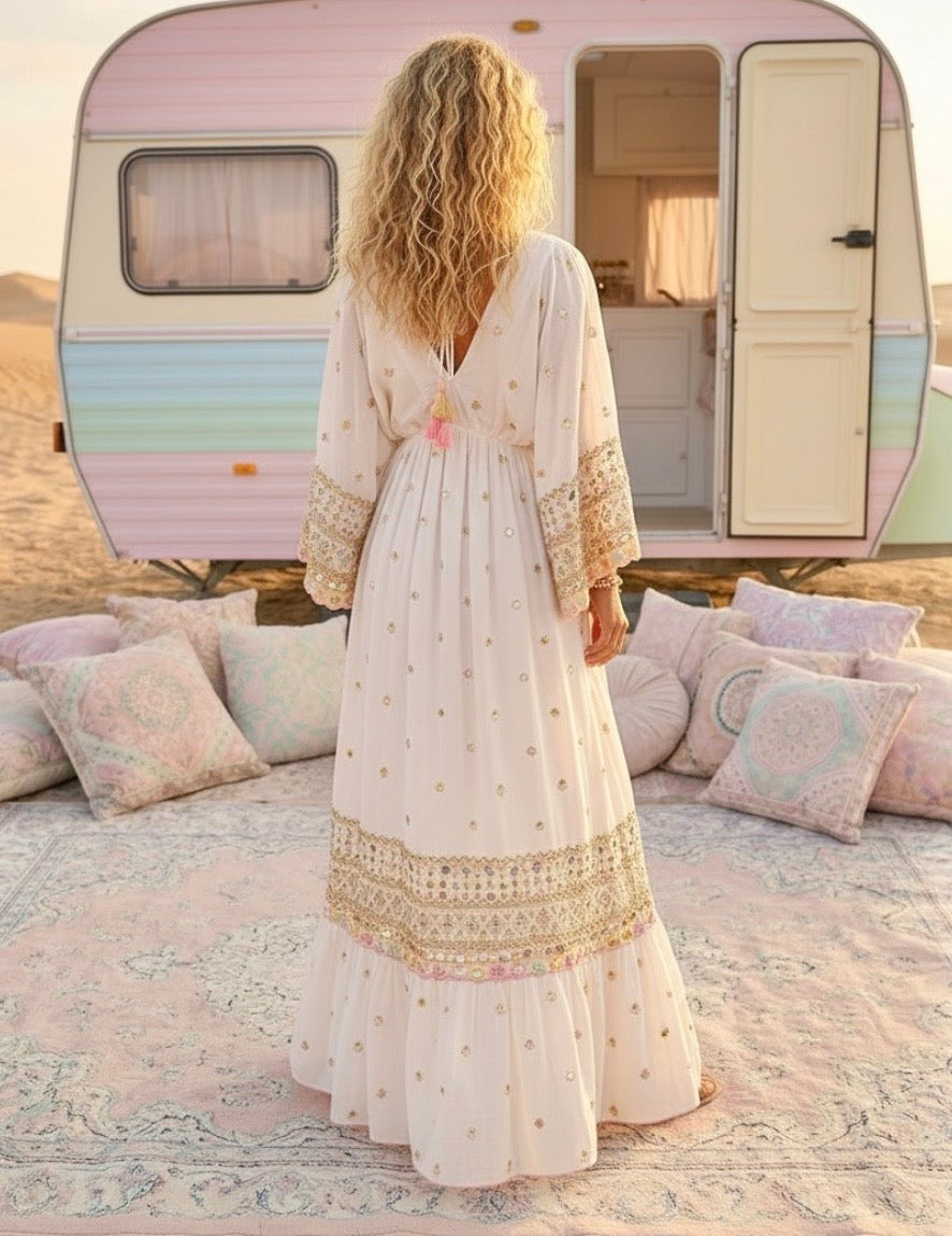 Robe sequins mille et une nuit ESMERALDA ✨🌙