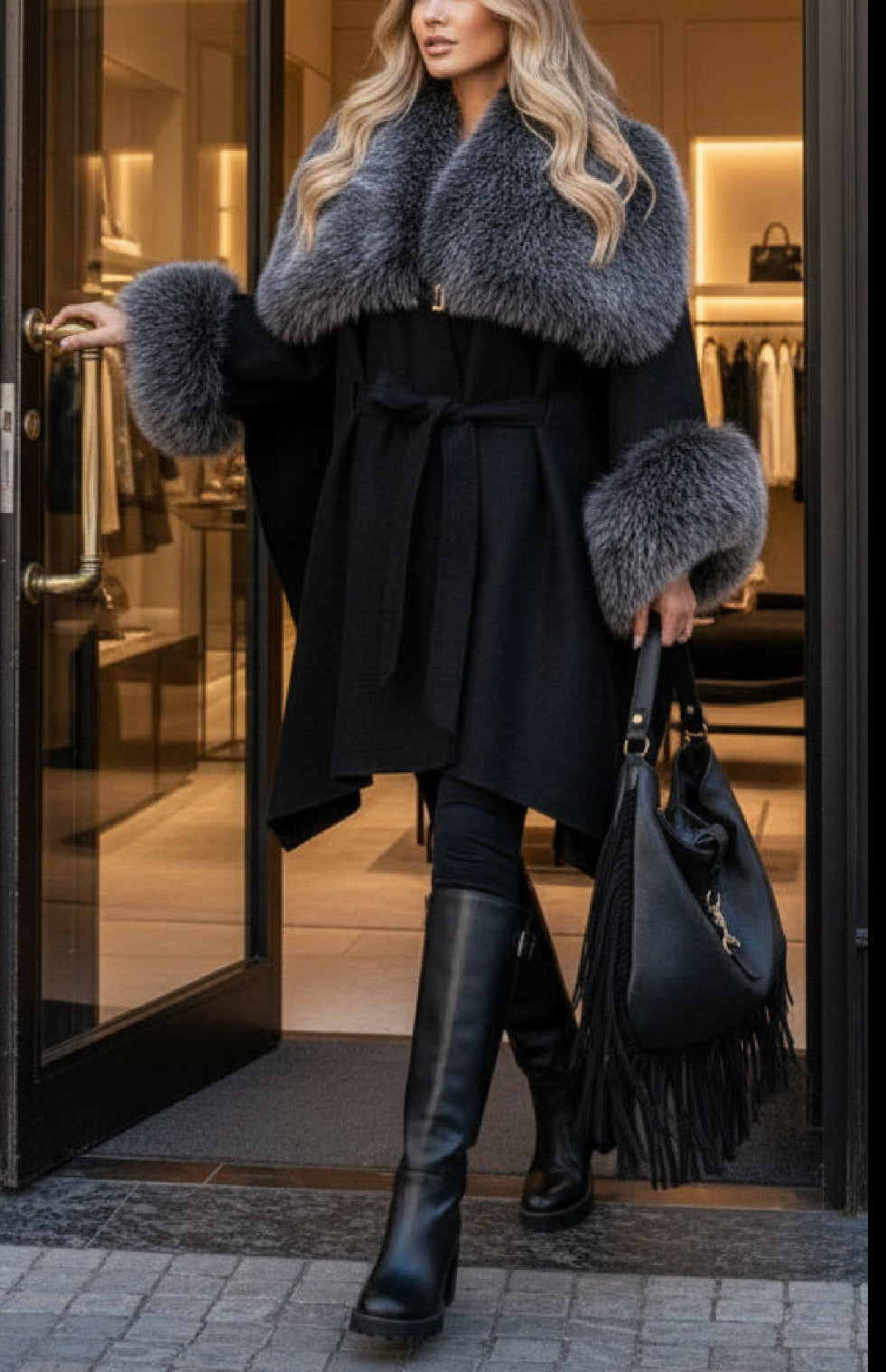 Bottes motardes noires BECKY