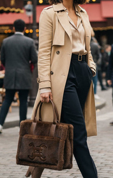 Sac a main fausse fourrure COURCHEVEL