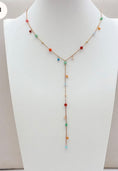 Load image into Gallery viewer, Collier Goutte d'Eau CHLOÉ – Perles Multicolores & Doré Bohème♥️✨
