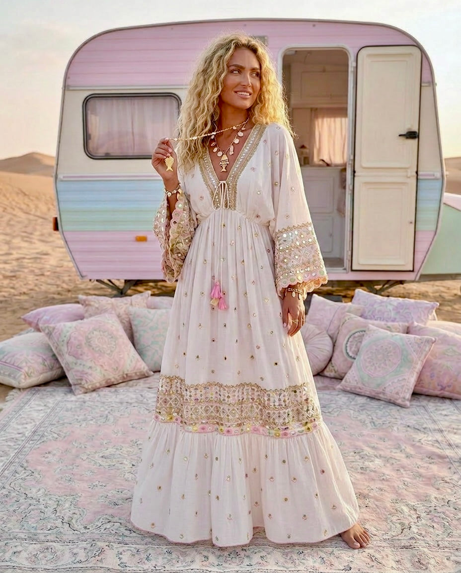 Robe sequins mille et une nuit ESMERALDA ✨🌙
