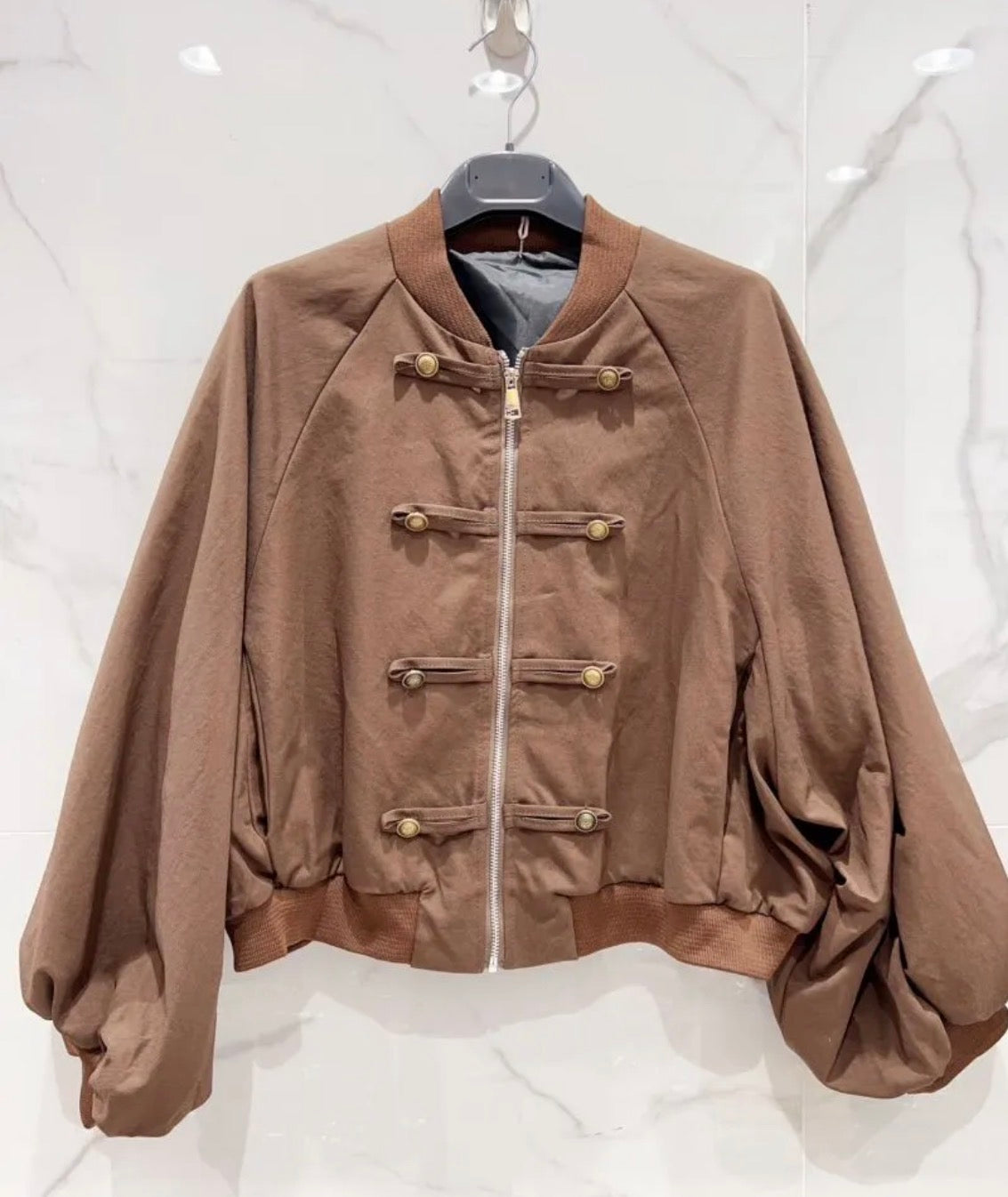 CHELSEA — Blouson Officier | Manches Bouffantes