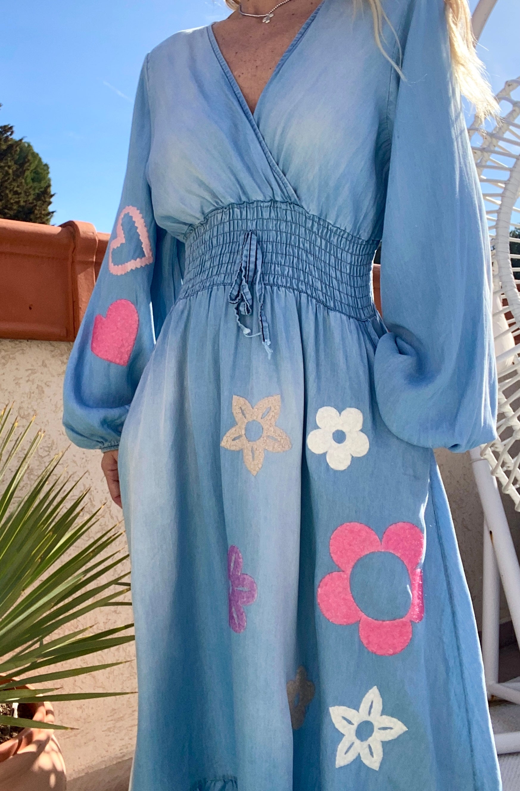 Robe jean hippie SURY used