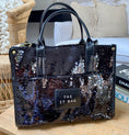 Load image into Gallery viewer, Cabas paillettes noires THE IT BAG
