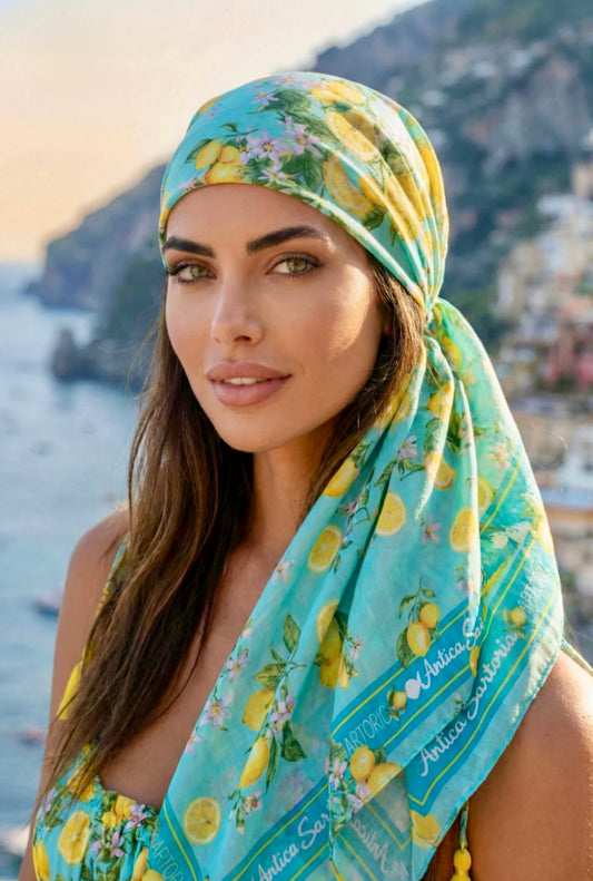 Foulard turquoise MILANO