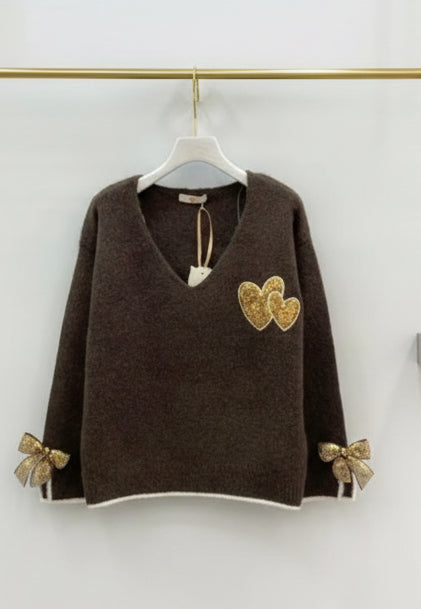 Pull cœur et noeuds BLOUMA