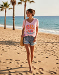 Charger l'image dans la visionneuse de la galerie, Tee shirt viscose rose IBIZA SUN
