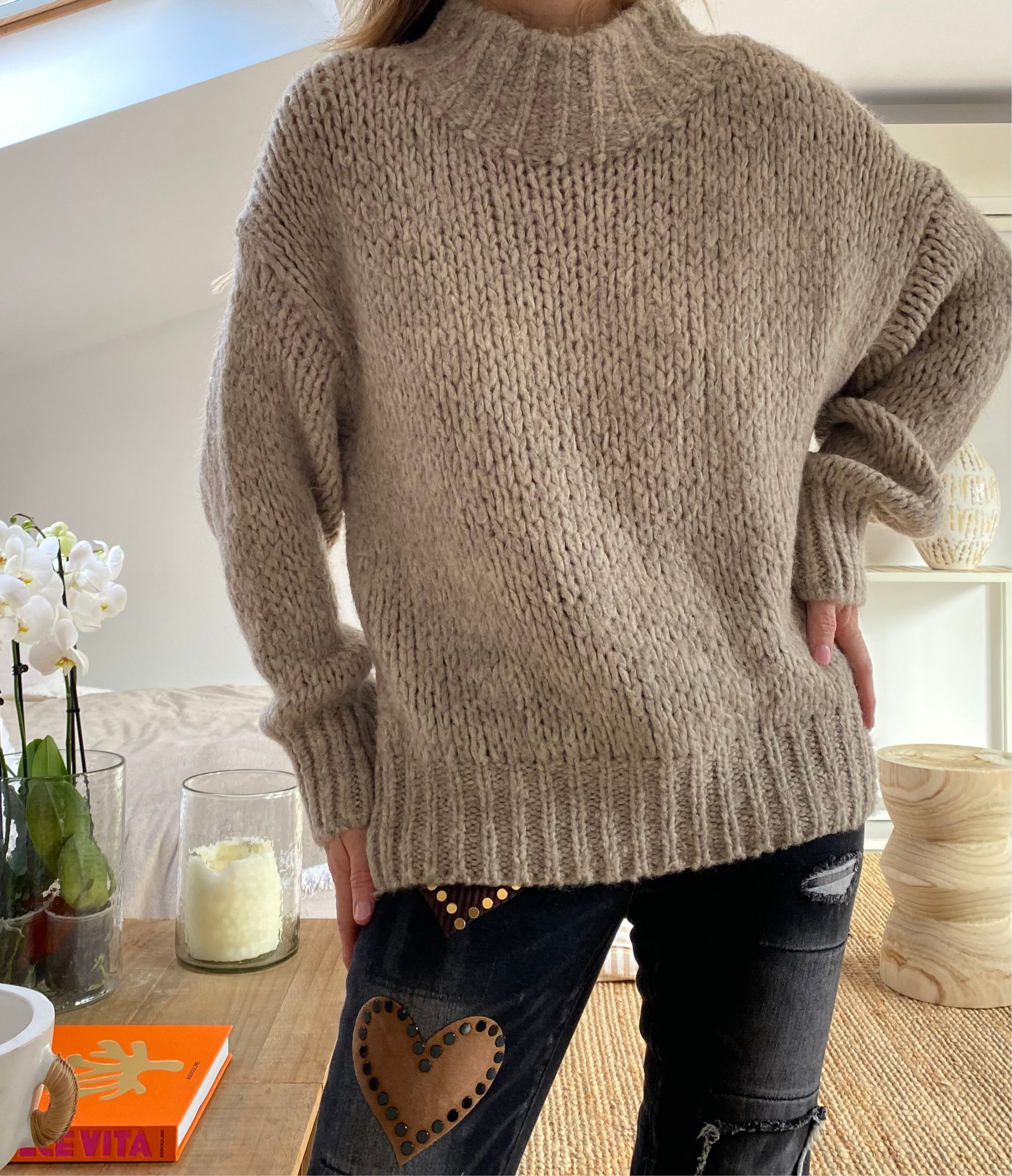 Pull maille doux JERRY