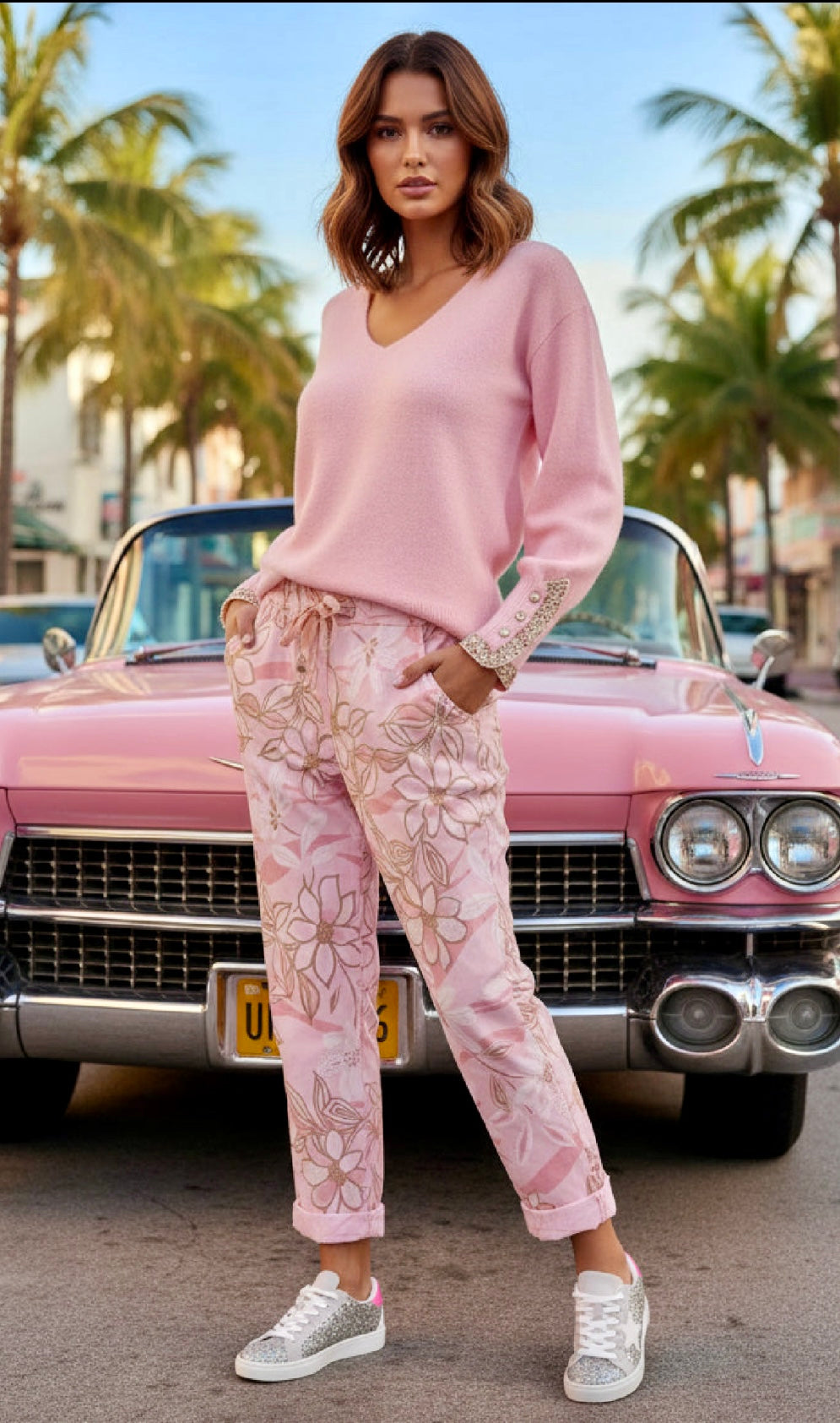 Jersey estrellas camel CAMBRIDGE