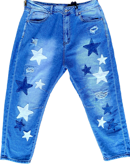 Jeans used stars CHUPA XL