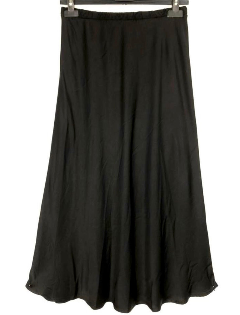 MILA black silk skirt 2 sizes