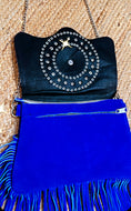 Load image into Gallery viewer, LUNA royal blue split leather bag
