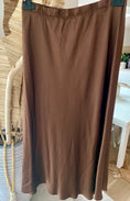 Load image into Gallery viewer, MILA chocolate silk skirt 2 sizes
