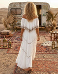Charger l'image dans la visionneuse de la galerie, MILA ✨ Robe Longue Blanche Bohème | Esprit Gipsy & Princesse

