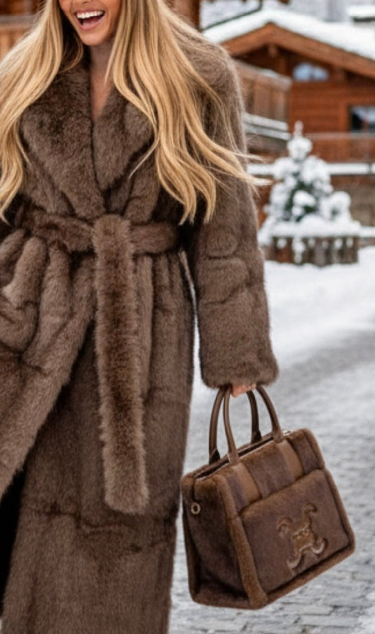 Sac a main fausse fourrure COURCHEVEL