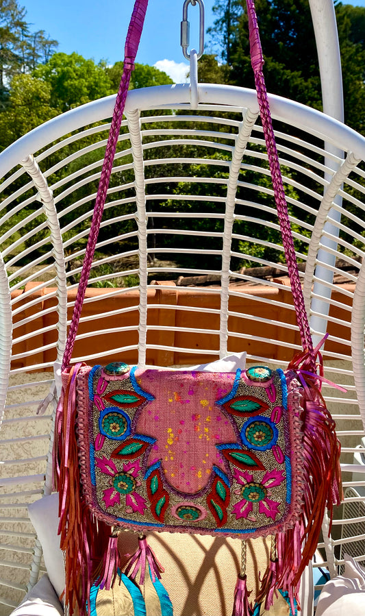 Pink BOHEMIA shopping bag