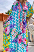 Load image into Gallery viewer, Turquoise kaftan MILANO
