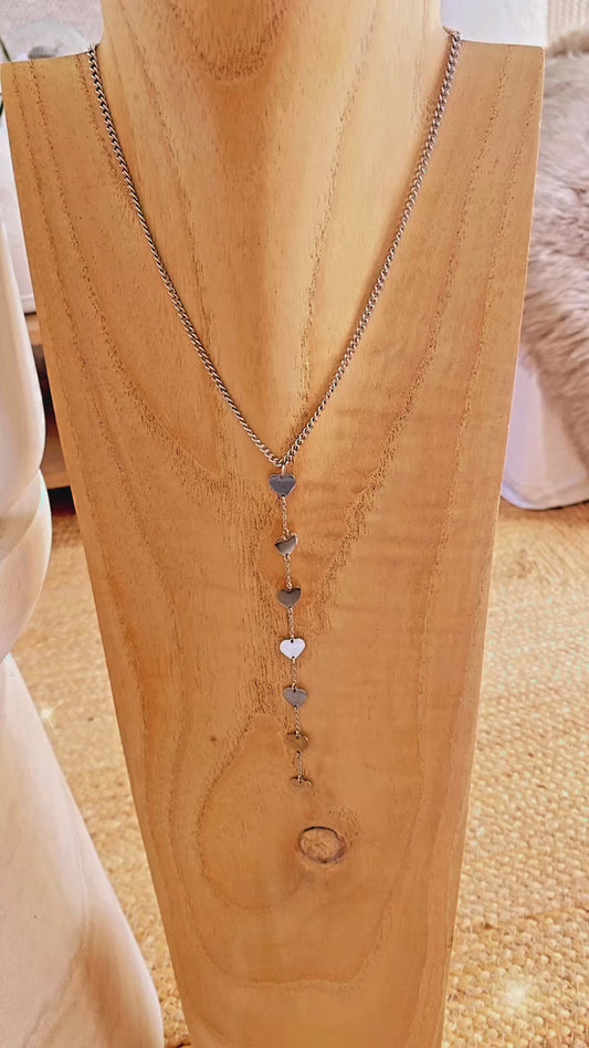 MILAN silver water drop necklace