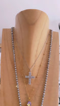 Reproducir el video en la vista de la galería, Collier croix brillants JOLIA
