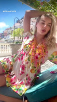 Reproducir el video en la vista de la galería, Robe Tunique MOOREA – 100% Viscose Imprimé Citrons | Antica Sartoria
