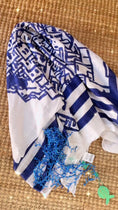Charger et lire la vidéo dans la visionneuse de la galerie, Étole Foulard Paréo MYKONOS – Lin & Coton | Antica Sartoria Positano
