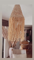 Charger et lire la vidéo dans la visionneuse de la galerie, Abat jour paille et raphia MARRAKECH
