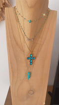 Load and play video in Gallery viewer, NAVARRO turquoise claw necklace
