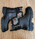 Load image into Gallery viewer, army ankle boots STRASS COLORS
