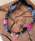 Load image into Gallery viewer, BRAZIL black bandana necklace
