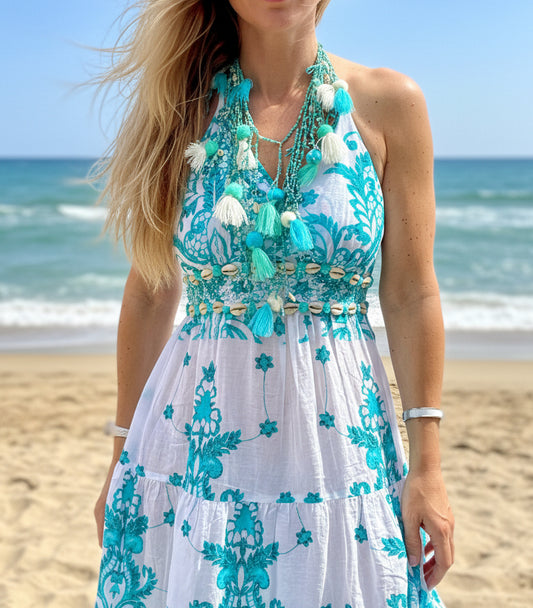 BANDOL vestido largo sin espalda